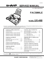 Предварительный просмотр 2 страницы Sharp UX-460 Service Manual