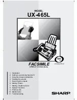 Preview for 1 page of Sharp UX-465L Operation Manual