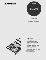 Sharp UX-470 Operation Manual предпросмотр