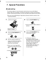 Preview for 72 page of Sharp UX-485 Operation Manual