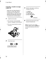 Preview for 74 page of Sharp UX-485 Operation Manual