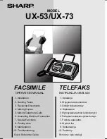 Предварительный просмотр 1 страницы Sharp UX-53 Operation Manual