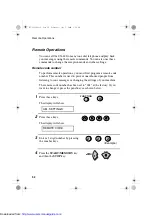 Preview for 54 page of Sharp UX-60 Operation Manual