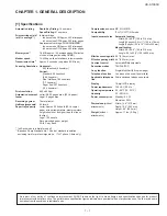 Preview for 3 page of Sharp UX-A1000 Service Manual