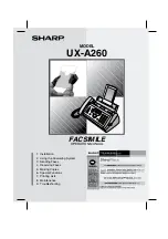 Sharp UX-A260 Operation Manual preview