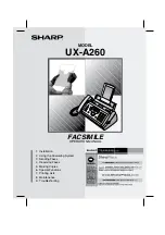 Preview for 1 page of Sharp UX-A260 Operation Manual