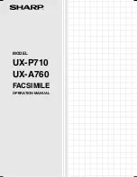 Sharp UX-A760 Operation Manual предпросмотр