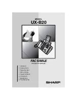 Предварительный просмотр 1 страницы Sharp UX B20 - B/W Inkjet - Fax Operation Manual