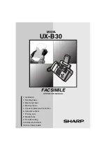 Sharp UX-B30 Operation Manual предпросмотр