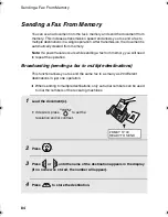 Preview for 86 page of Sharp UX-BS60 Operation Manual