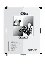 Sharp UX-S10 Operation Manual preview