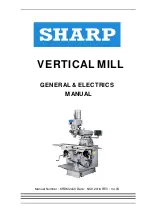 Sharp V-1 General & Electrics Manual preview