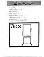 Sharp VB200 Unpacking And Assembling Manual preview