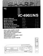 Preview for 1 page of Sharp VC-496GBN Owner'S Manual