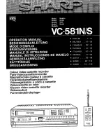 Preview for 1 page of Sharp VC-581N Operation Manual