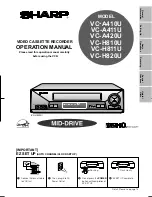 Sharp VC-A410U Operation Manual preview