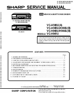 Sharp VC-A560U Service Manual preview