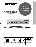 Sharp VC-A565U Operation Manual preview