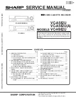 Sharp VC-A582U Service Man preview