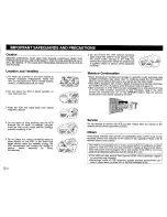 Preview for 4 page of Sharp VC-D810S Operation Manual