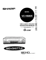 Preview for 1 page of Sharp VC-H680X Operation Manual