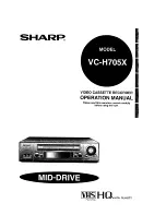 Sharp VC-H705X Operation Manual preview