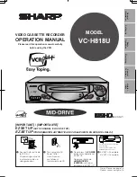 Sharp VC-H818U Operation Manual preview