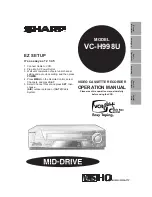 Preview for 1 page of Sharp VC-H998U Operation Manual