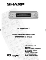 Preview for 1 page of Sharp VC-M333HM Operation Manual