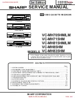 Sharp VC-MH705HM/LM Service Manual предпросмотр