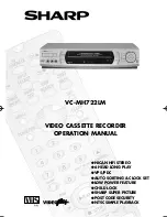 Sharp VC-MH722LM Operation Manual preview