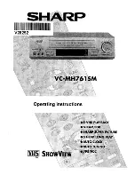 Preview for 1 page of Sharp VC-MH761SM Operating Instructions Manual