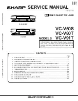 Sharp VC-V50S Service Manual preview