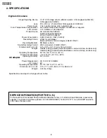 Preview for 4 page of Sharp VE-CG30U Service Manual