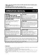 Предварительный просмотр 2 страницы Sharp ViewCam-Slim VL-ME10E Operation Manual