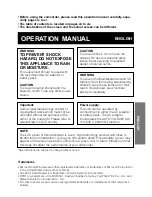 Preview for 3 page of Sharp ViewCam-Slim VL-ME10S Operation Manual