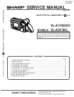 Sharp VIEWCAM VL-A110U Service Manual preview