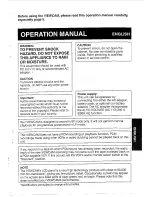 Предварительный просмотр 3 страницы Sharp ViewCam VL-E610S Operation Manual