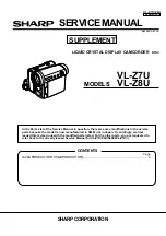 Sharp Viewcam VL-Z7U Service Manual preview