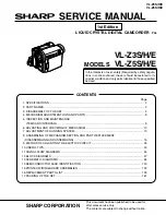 Preview for 1 page of Sharp VIEWCAMZ VL-Z3E Service Manual