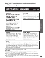 Preview for 3 page of Sharp ViewcamZ VL-Z3S Operation Manual