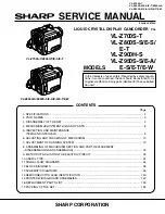 Sharp ViewcamZ VL-Z700S-T Service Manual preview