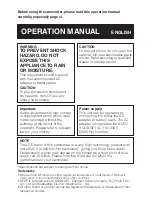 Preview for 2 page of Sharp ViewcamZ VL-Z7E Operation Manual