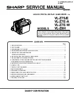 Sharp ViewcamZ VL-Z7E Service Manual предпросмотр