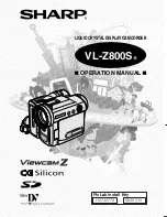 Sharp Viewcamz VL-Z800S-S Operation Manual preview