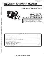 Предварительный просмотр 1 страницы Sharp VL-A111S/H/E Service Manual