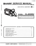 Sharp VL-AD260U Service Manual preview