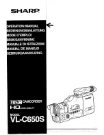 Preview for 1 page of Sharp VL-C650S Operation Manual