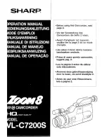 Sharp VL-C7200S Operation Manual preview