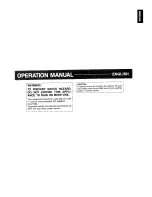 Preview for 33 page of Sharp VL-C73SA Operation Manual